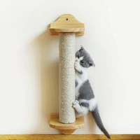 wall mounted cat scratching post tree wood toy cat climbing frame scratcher wall play for cats claw sharpener furniture protect