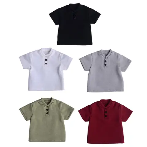 Масштаб 1/9, одежда для экшн-фигурок, футболка с коротким рукавом, 6-дюймовая мужская фигурка, модная одежда для коллекции, украшение среднего возраста