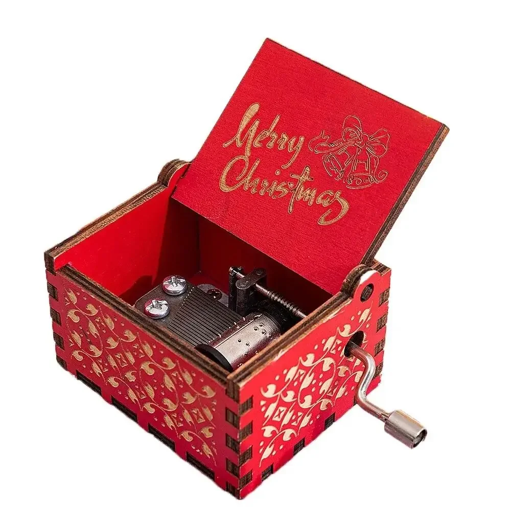 

Деревянная музыкальная шкатулка красная