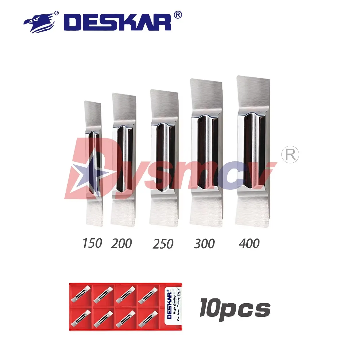 Фото Оригинальные токарные пластины DESKAR MGGN150L-8, MGGN200L-8, MGGN300L-8 K10 для обработки меди и алюминия №3