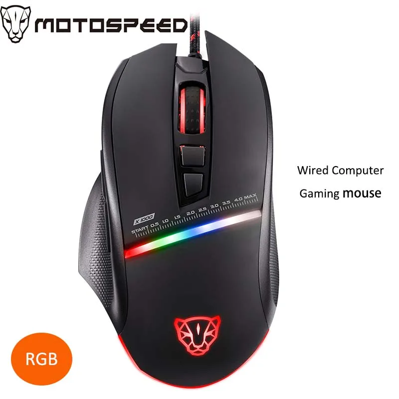 Проводная игровая мышь Motospeed V10 с RGB подсветкой, эргономичная регулируемая компьютерная макропривод PMW3325 5000 DPI для ноутбука Проводная игровая мышь Motospeed V10 с RGB подсветкой, эргономичная регулируемая компьютерная макропривод PMW3325 5000 DPI для ноутбука