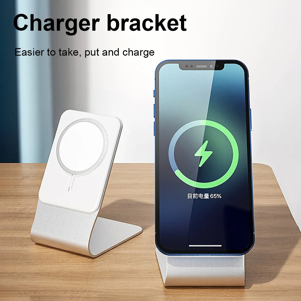 

Phone Stand for MagSafe Charger Aluminum Magnetic Desktop Phone Holder For iPhone 12 13 Pro 14 Pro Max Wireless Charging Stand