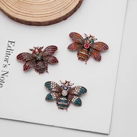 european and american exquisite retro fashion insect dripping oil brooch moth bee butterfly brooch corsage accessories female