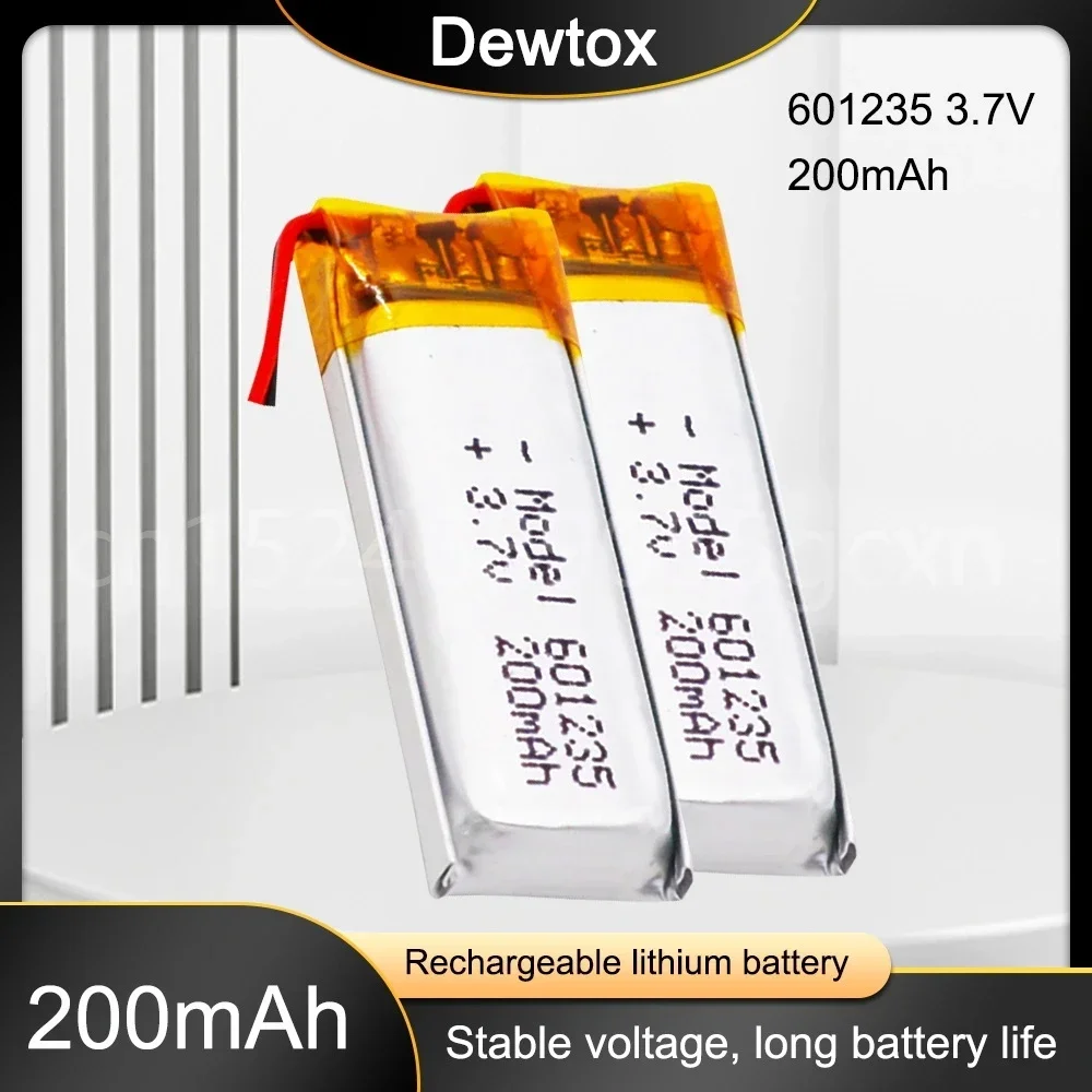 Lipo Cells 3 7 В 601235 Литий-полимерная аккумуляторная батарея 200 мАч для MP3 MP4 GPS