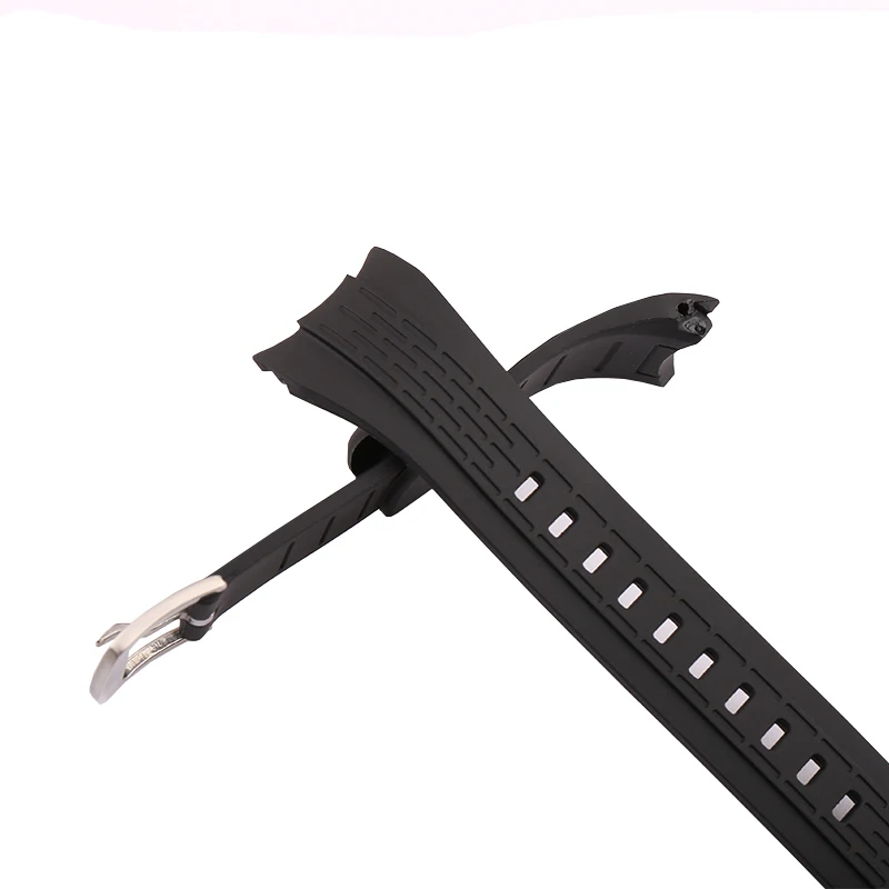 Watch accessories for SEIKO  VELATURA/SRH series SPC007 Men's outdoor sports waterproof silicone watch strap 26MM