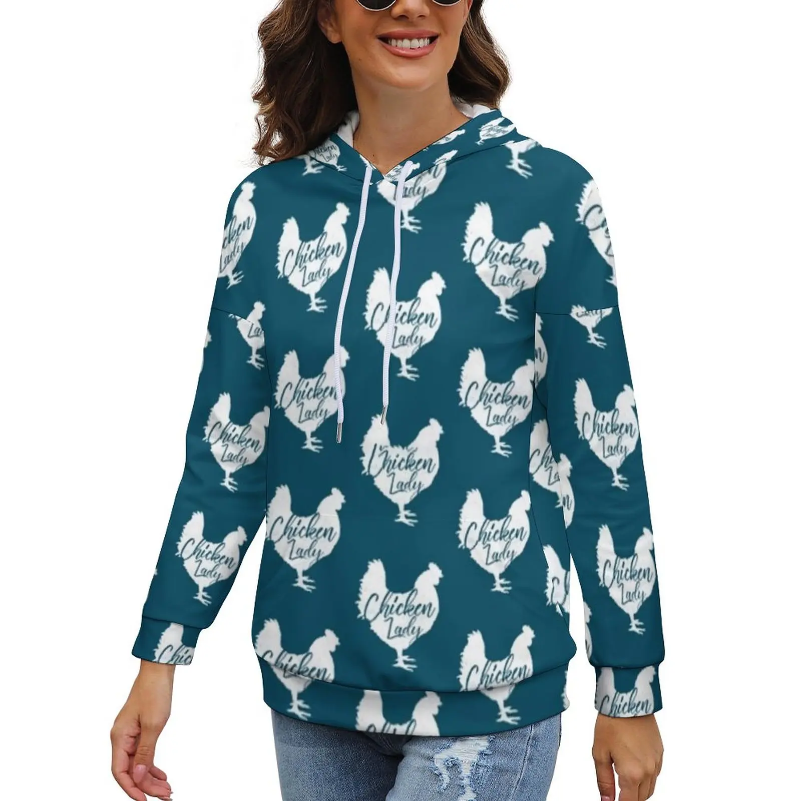 

Женская толстовка с капюшоном и принтом в стиле хип-хоп, размеры 2XL, 3XL, 4XL