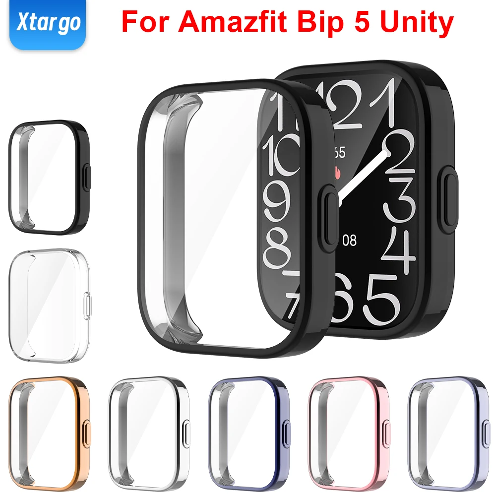 Чехол из ТПУ для Amazfit Bip 5 Unity мягкая защитная пленка экрана смарт-часов