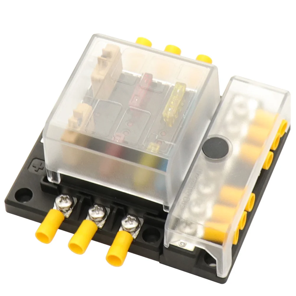 

1 Set 6 Way Fuse Box Prime Premium Sturdy Fuse Box for Marine Boat