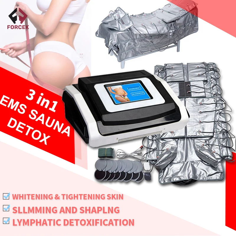 

High Quality Pressotherapy Machine Lymphatic Massager With EMS Body Sliming Suit Press Therapy Device For Salon Spa Use