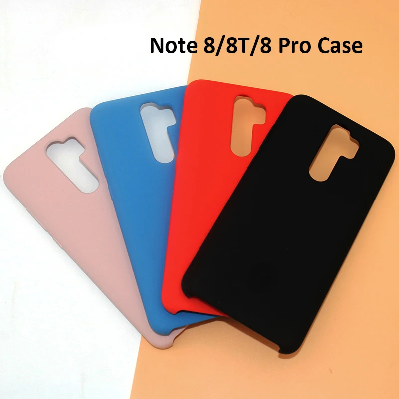 

Factory Direct Selling FOR Redmi Note 8/8 Pro 8T Liquid Silicone Case Silky Soft-Touch Back Cover Bumper For Red mi note8 Pro 8t