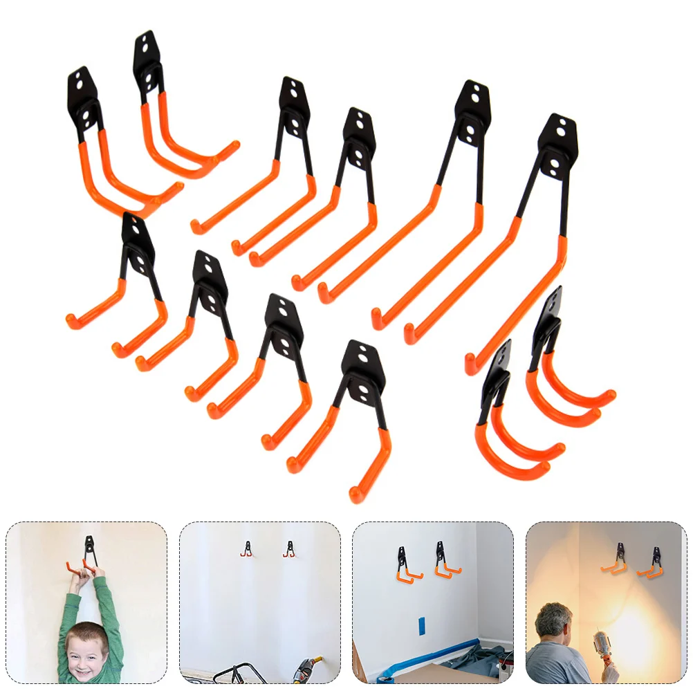 

12pcs Practical Professional High Load Bearing Storage Hook Metal Hook Hanging Hook