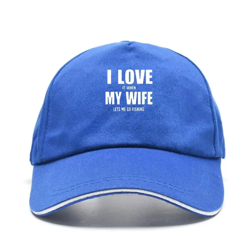 

New cap hat Hot ae Fahion Cothe Caua I ove y Wife Fihinger Cotton Funny T Baseball Cap For en Baseball Cap Tee Top