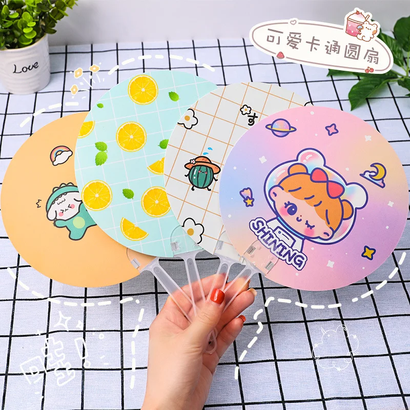 

1 шт. Мини Портативный мультяшный Карманный тканевый веер креативный подарок