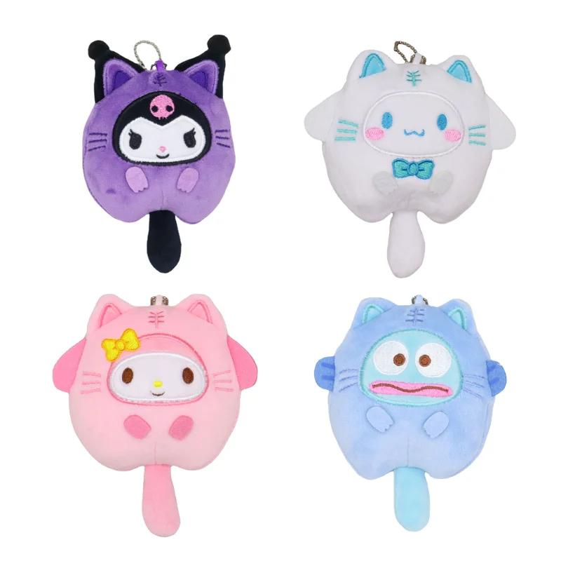 

Kawaii Sanrio Plush Doll Anime Peripheral Hello Kitty LittleTwinStars Kuromi Model Doll Toys Girl's Bag Plush Pendant Xmas Gifts