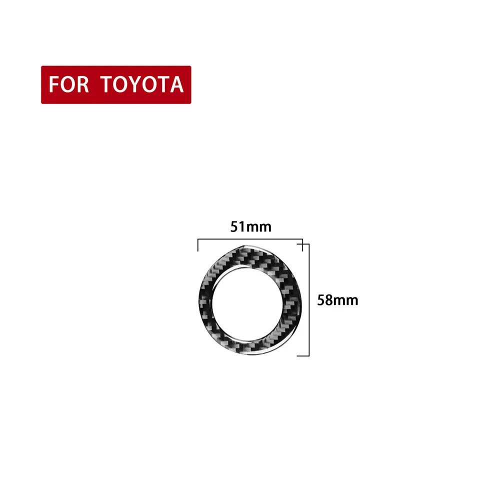 Отверстие для ключа зажигания из углеродного волокна подходит Toyota Corolla 2014-2018
