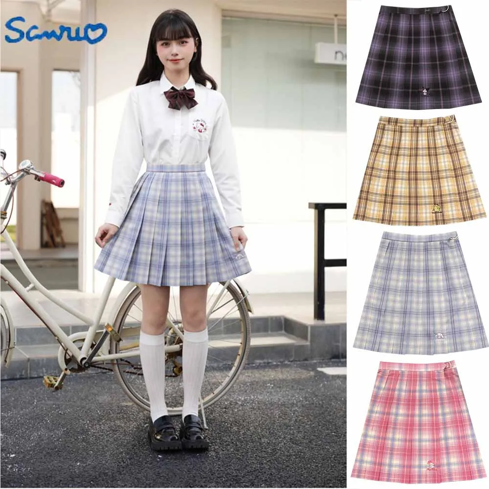 

Летняя юбка-униформа в шотландскую клетку