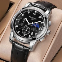 new multifunction mens watches automatic date calendar moon phase sports watch fashion business aaa waterproof jewelry clocks