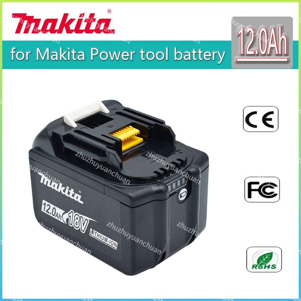 

Makita 18V 12000mAh Rechargeable Battery ,For Makita BL1830 BL1830B BL1840 BL1840B BL1850 BL1850B Power Tools Battery