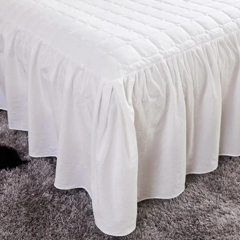 Lace Cotton Bedspread Quilted Bed Skirt Single Piece .2M Double .8 X2.0 M 2.2 Non-Slip