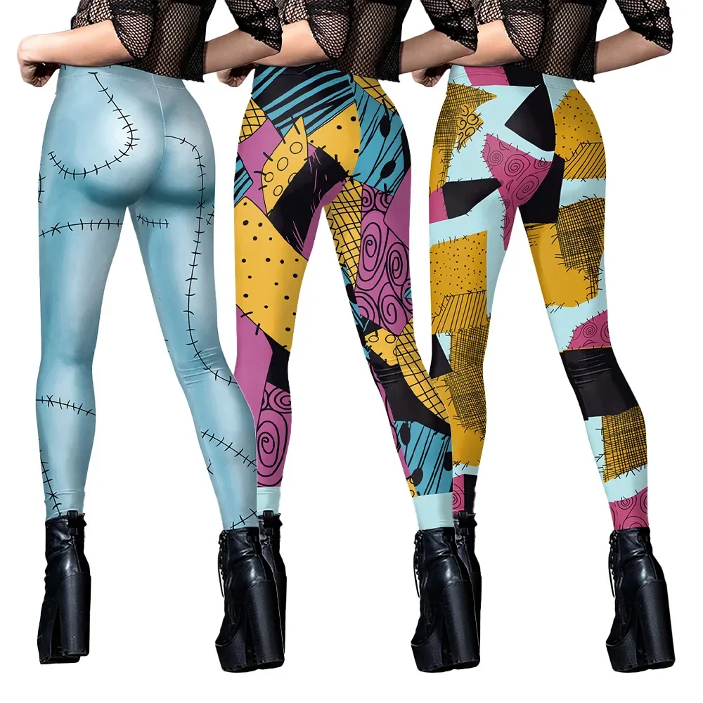 Костюм для косплея на Хэллоуин женщин платья с принтом Sally комбинезон Zenti