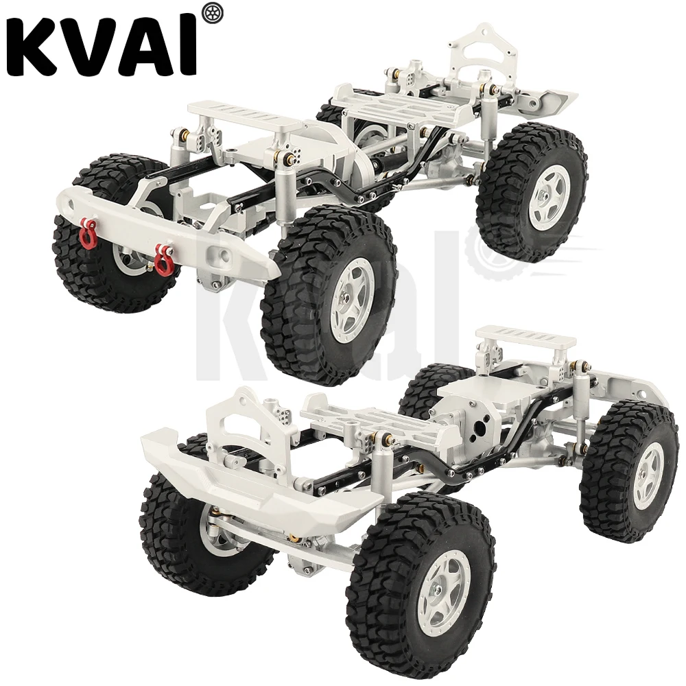 Frame With Double Front Axles For Axial 1/24 Scx24 Ford Bronco Axi00006 Rc Car Aluminum Upgrade Parts