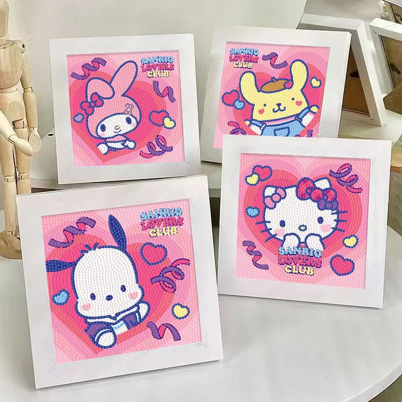 Детский мультфильм алмазный рисунок в рамке ручной работы DIY Sanrio Kuromi алмазная