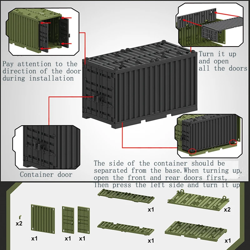 

Военная серия WW2 Moc, контейнер для оружия, блок, армейский солдат, сборные строительные блоки, чехол для хранения, кирпичи для детей, подарки