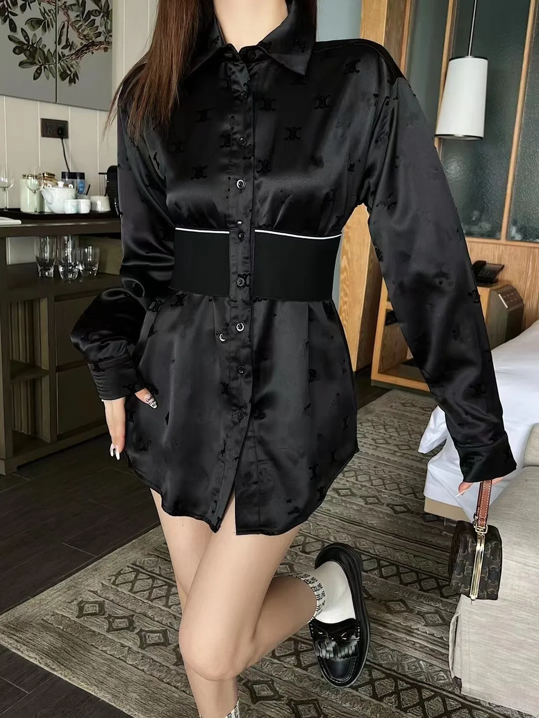 

Женские топы Traf, женские платья, рубашка с длинным рукавом, юбка Y2k, топ, мини-юбка, атласное платье с поясом, женское вечернее платье на пуговицах