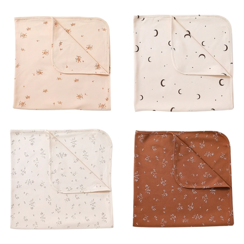 

Portable Cotton Baby Swaddle Blankets Newborn Soft Baby Wraps for Baby Girl Boys