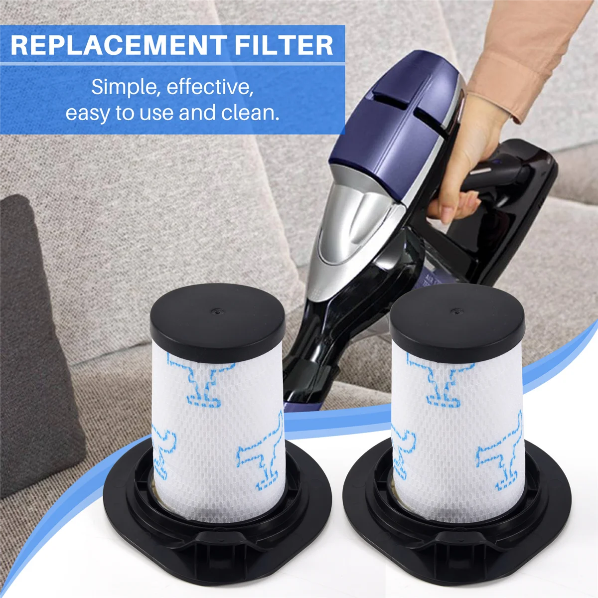 5 шт. фильтры для пылесоса Rowenta Air Force 460 All in One RH92Xx и Flex 560 RH94Xx детали ZR009002