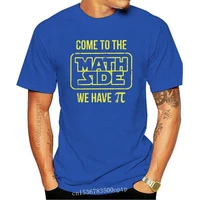 man clothing come to the math side we have pi t shirt mens pie geek male tshirt cool tees basic o neck cotton clothes plus siz