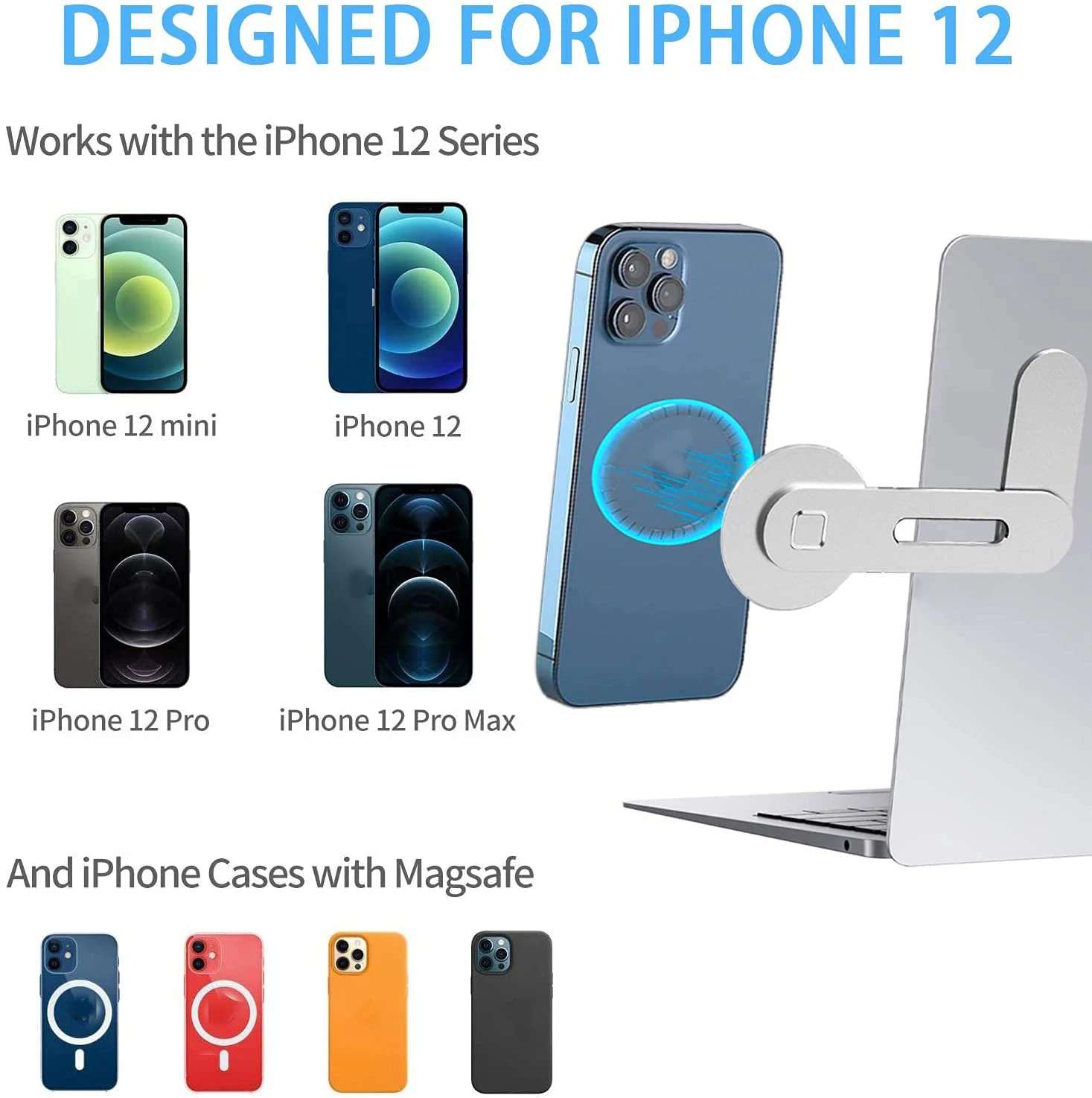 magnetic phone holder for iphone 12 pro metal laptop phone stand for iphone 13 holder side mount tablet for imac bracket free global shipping