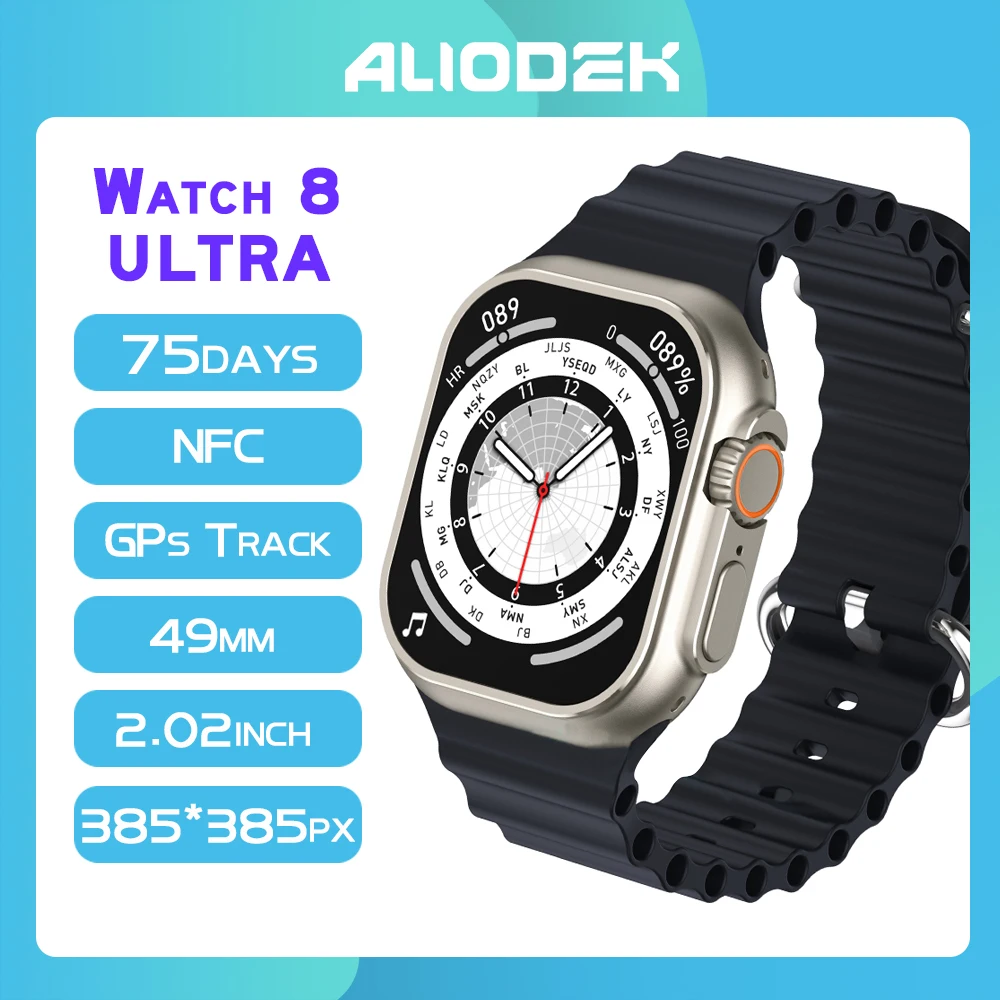 

49MM Smartwatch Series 8 Ultra NFC Smart Watch Bluetooth Call Health Monitor Men Women Fitness Bracelet IP68 Waterproof 380mAH