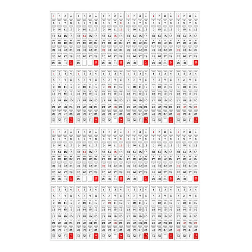 

Calendar Sticker Planner Stickers Daily Adhesive Appointment Decal Date Diary Notepad Decals Page Monthlylabel