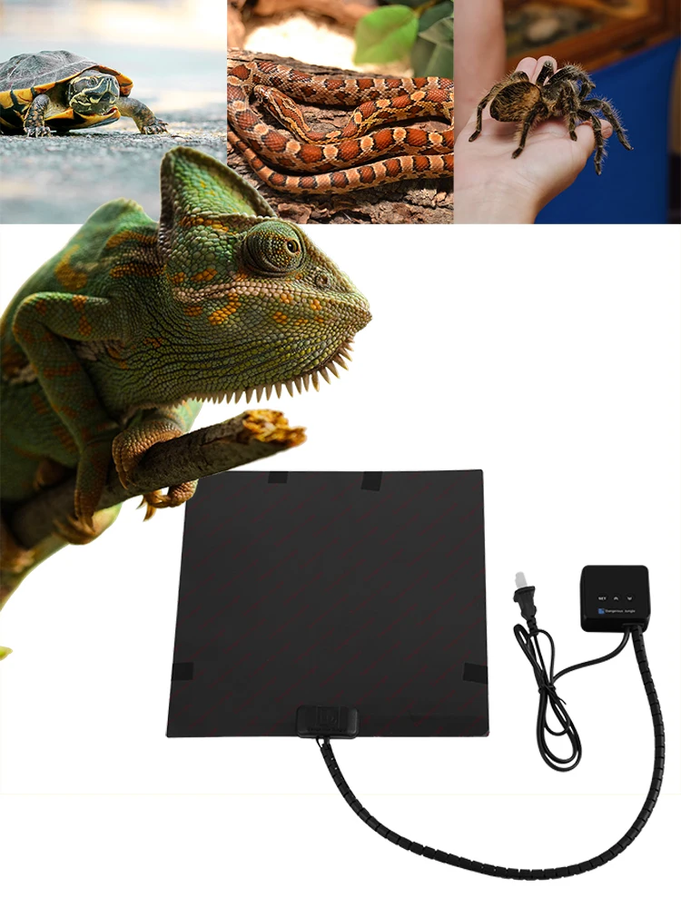 

Turtle Tank Heater Thermostat Reptile Heating Mat Waterproof Small Pet Heating Pad For Turtles Snakes Lizards Spiders Small