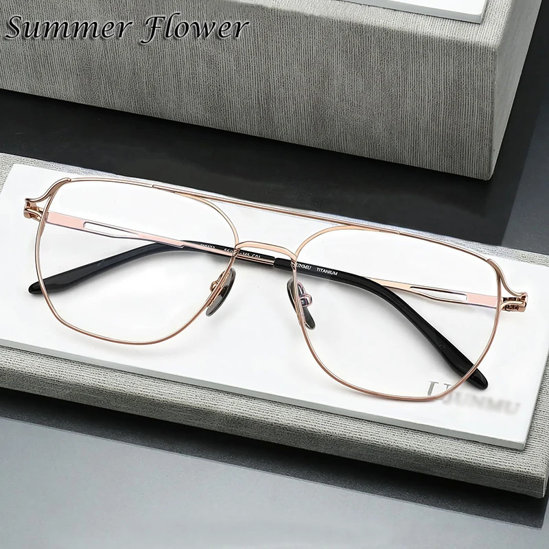 Мужские очки Summer Flower титан oversize по рецепту