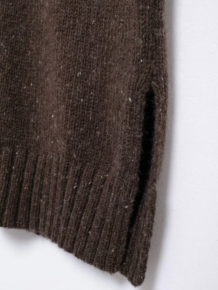 TRAFZA Вязаные прямые брюки Женские комплекты из 2 предметов 2024 Новая мода