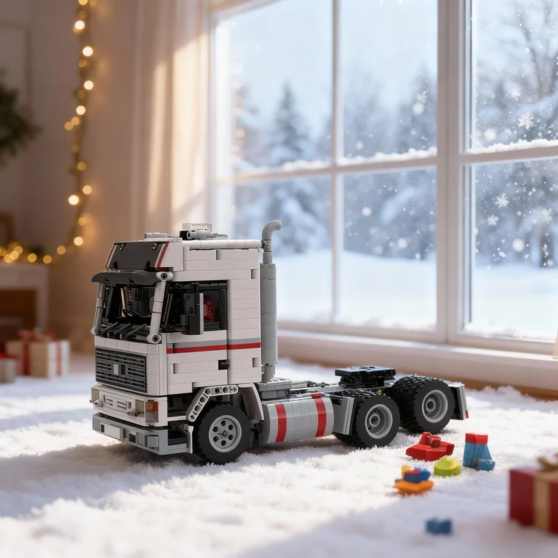 Фото 1153 детали MOC Vovo F16 6x2 Raiser Axle, техническая модель, строительные блоки, рождественские подарки, игрушка для демонстрации, подарок на день рождения, образовательный, креативный, художественный. №1