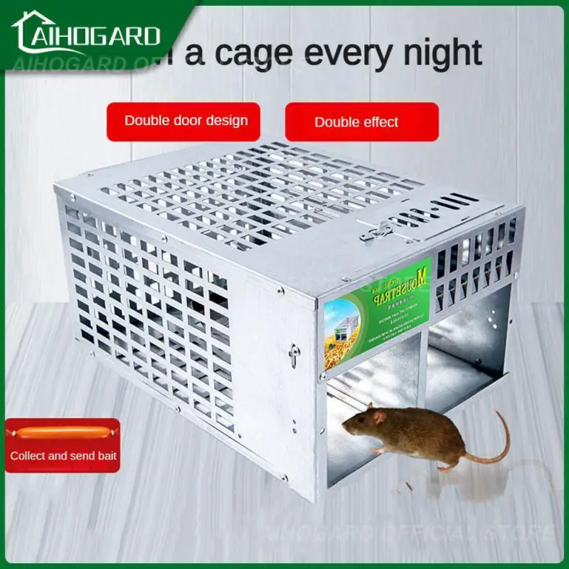 

Автоматическая крысиная ловушка, инструмент для контроля за домашними животными, самоблокирующийся Отпугиватель вредителей, для помещений и улицы, клетка для крыс, Нетоксичная, многоразовая