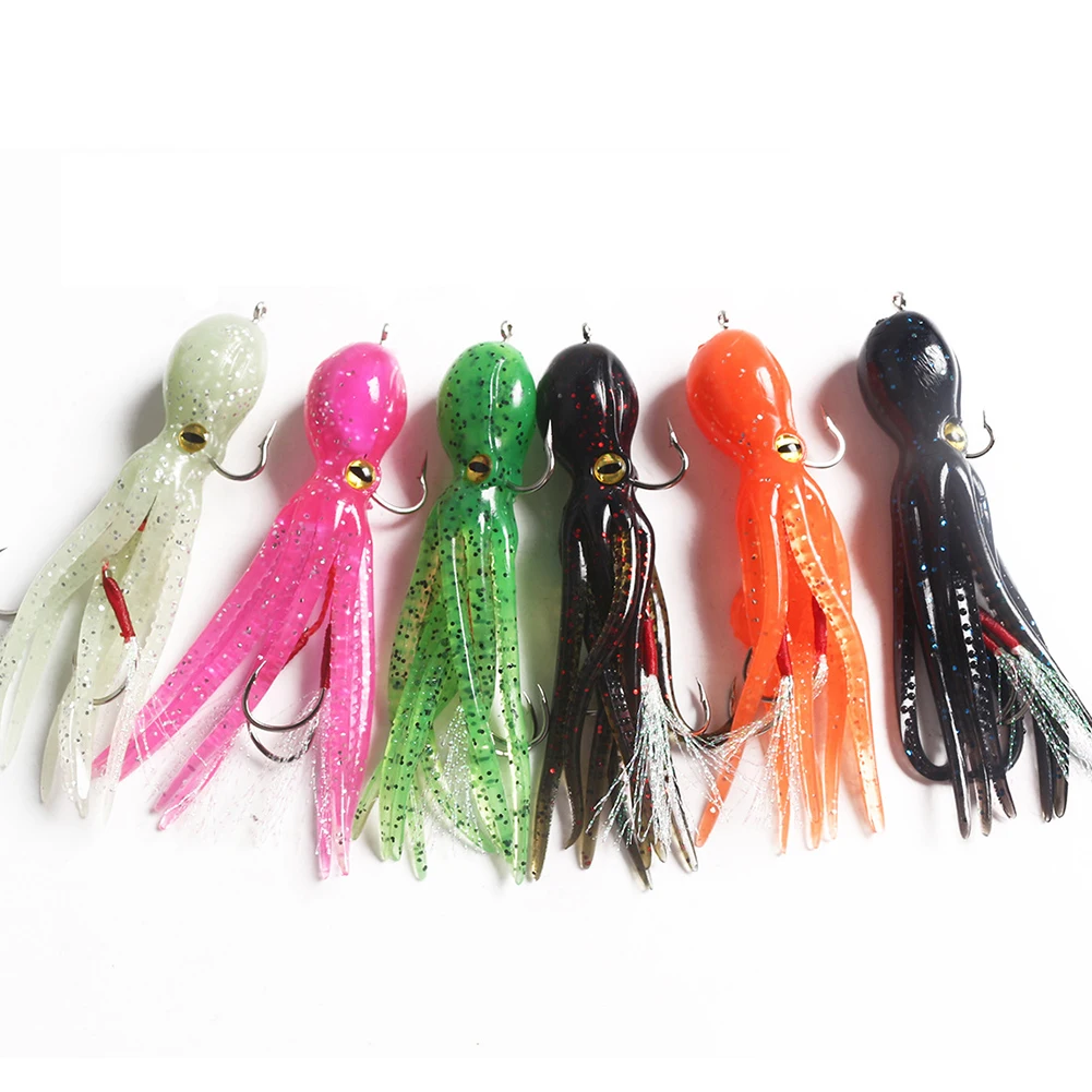 

Soft Squid Lures Saltwater Octopus Bait 21g 11cm Silica Gel Luminous Wobbler Fishing Lures Fishing Tackle Accessories Pesca