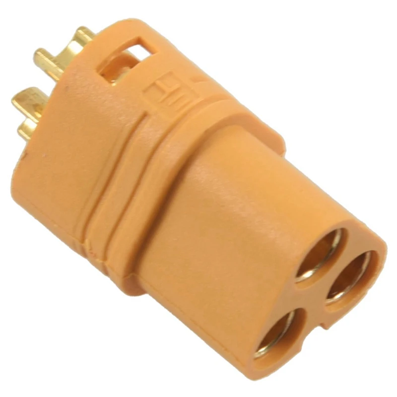 

10 Pairs MT60 3.5Mm 3-Wire 3-Pole Connector Plug Set For RC ESC To Motor 10 Male Connectors & 10 Female Connectors