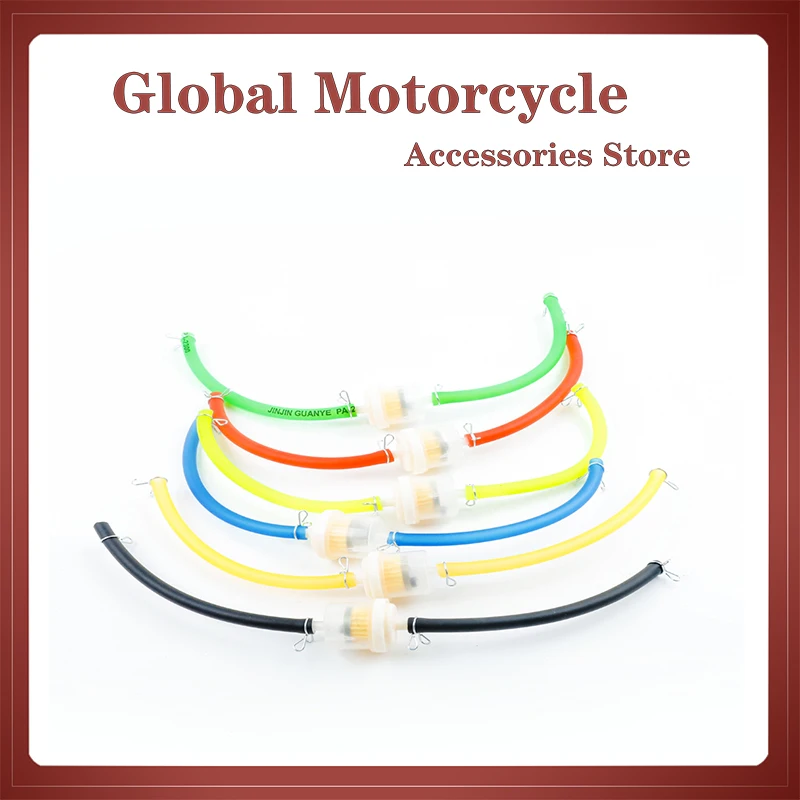 

Apply to 2 t mini motorcycle ATV suv 4 gas hose 2 piece in fuel gas inline filter hose, belt clip