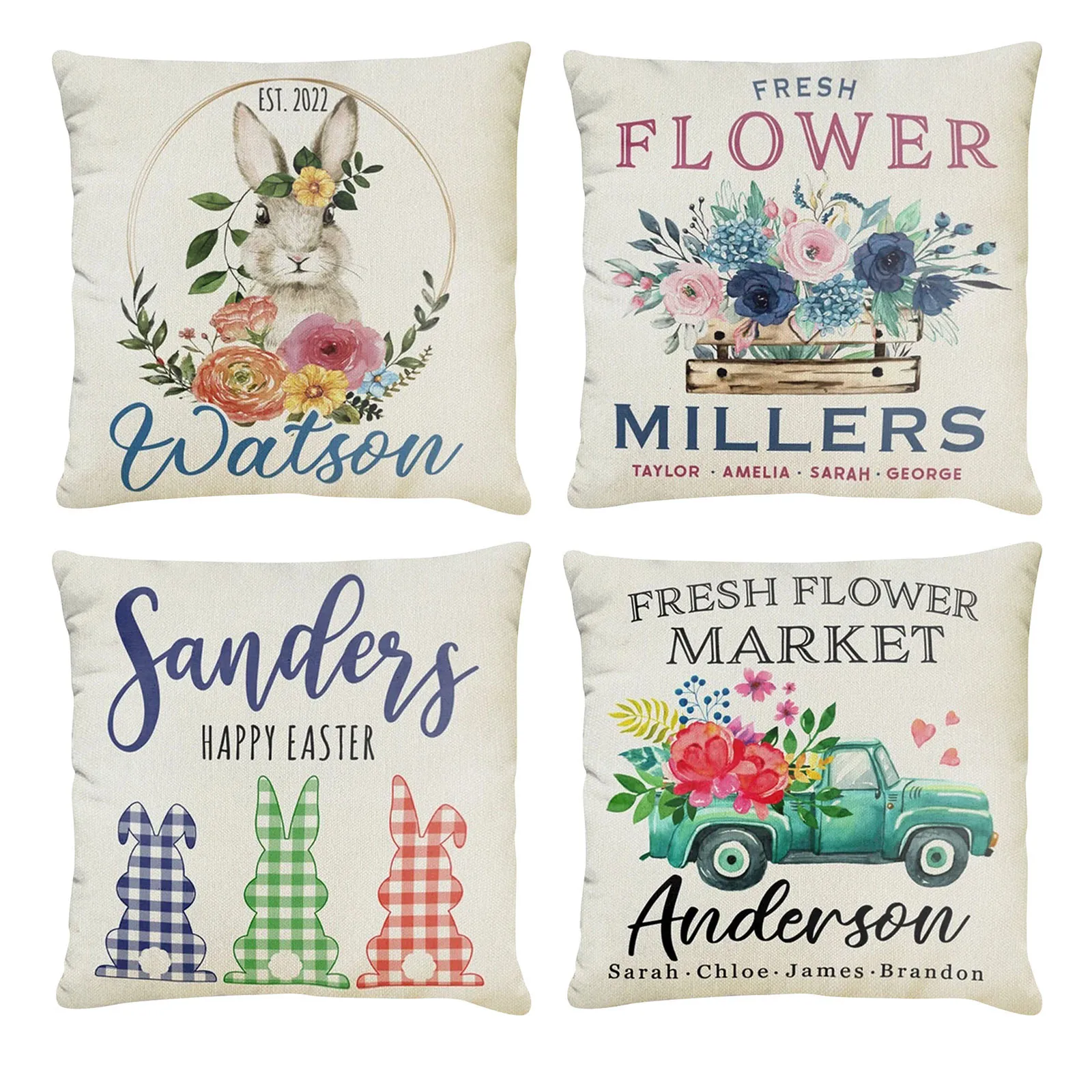 

Silk Travel Pillowcase 4PCS Pillowcase Living Room Sofa Bedroom Cowhide Throw Pillows Aka Pillows Decorative Throw Pillows