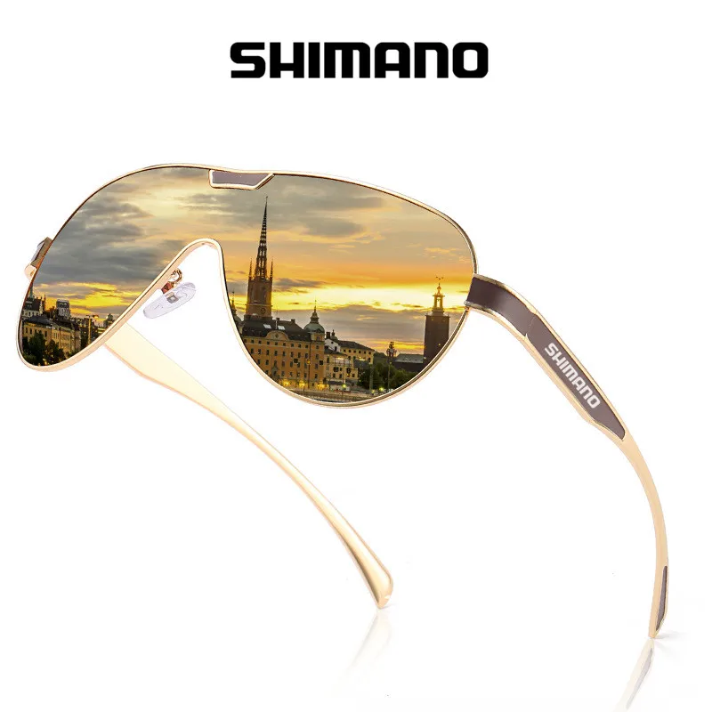

Men's Sports Cycling Sunglasses Explosion-proof reflective glass Shimano Outdoor Driving and Fishing UV Protection Sunglasses