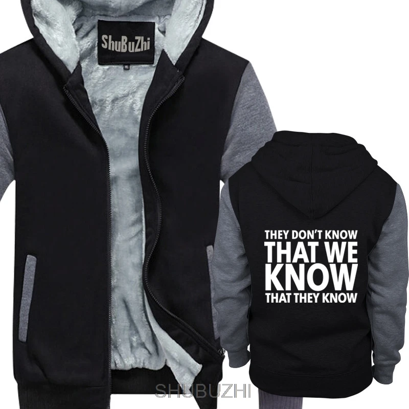 

THEY DON'T KNOW, FUNNY FRIENDS thick hoodies, FUNNY thick hoodies FOR MEN, TV SHOW warm coat sbz4312