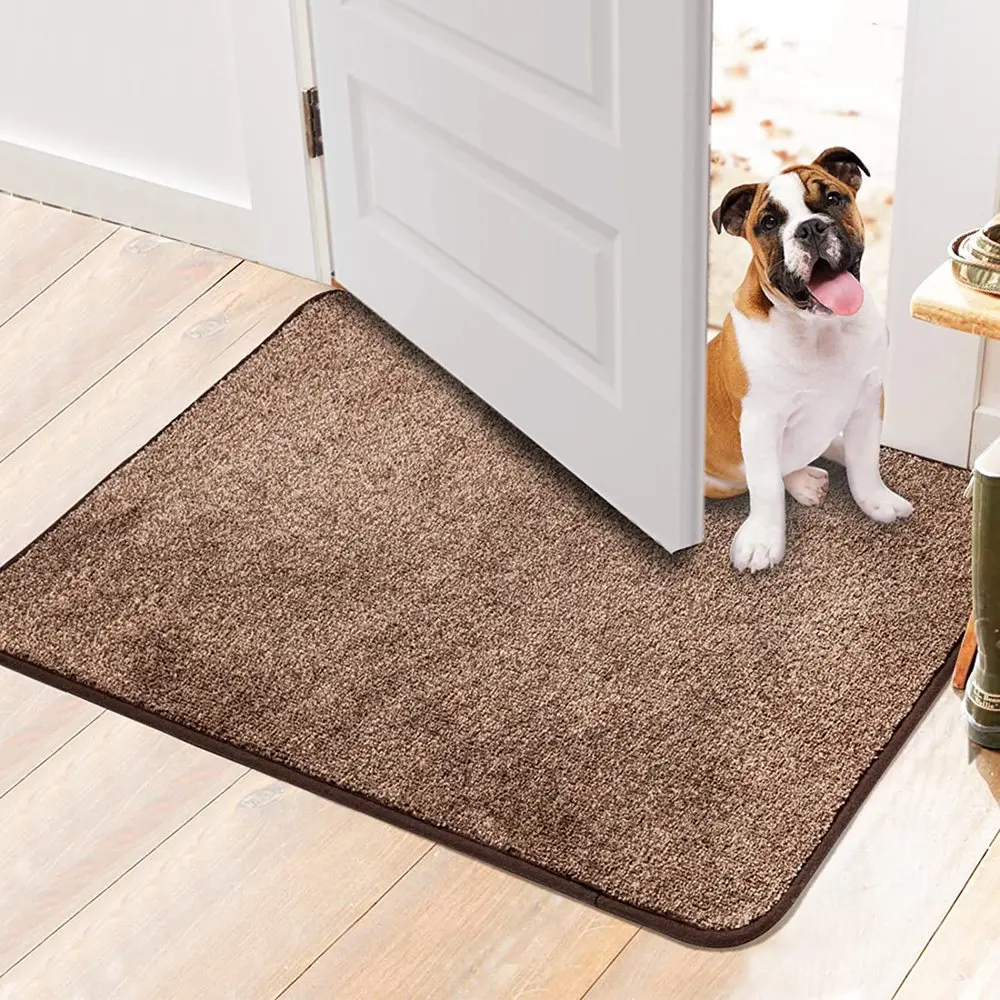 

Indoor Doormat, Front Door Mat for Entrance, 20"x32" Brown