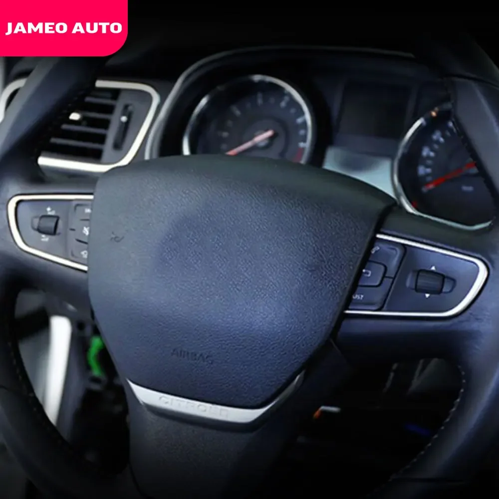 Автомобильная наклейка на рулевое колесо Jameo для Peugeot 408 14-19 508 11-18 3008 16-18 Citroen C3-XR 15-18