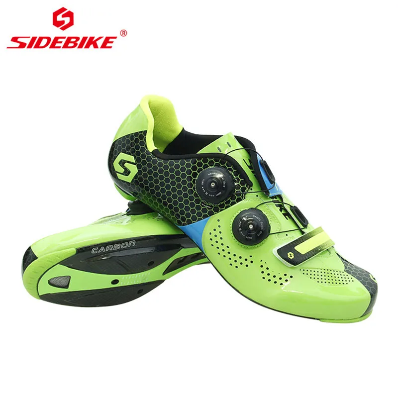 

New HOT Women & Men Professional Race carbon fiber cycling lock shoes Ultralight wear-resistant outdoor Road riding shoes