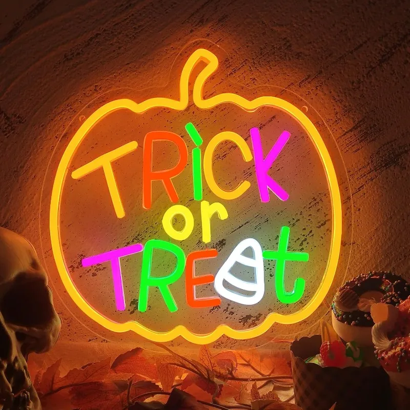 Рик или жизнь неоновый светодиодный светильник на Хэллоуин с регулируемой