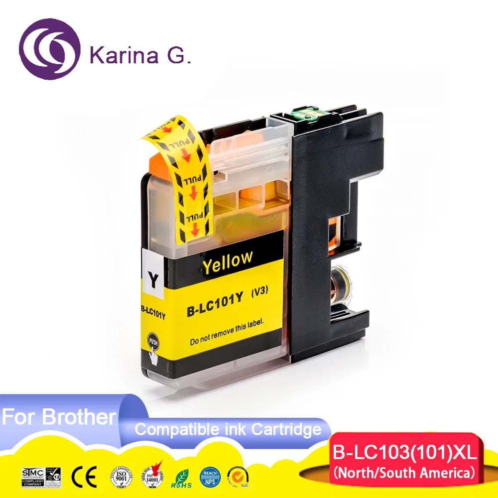 Фото Совместим с картриджем Brother LC101 LC103, костюмом для Brother DCP-J152W MFC-J245 MFC-J285DW MFC-J450DW MFC-J470DW и т. д. №5